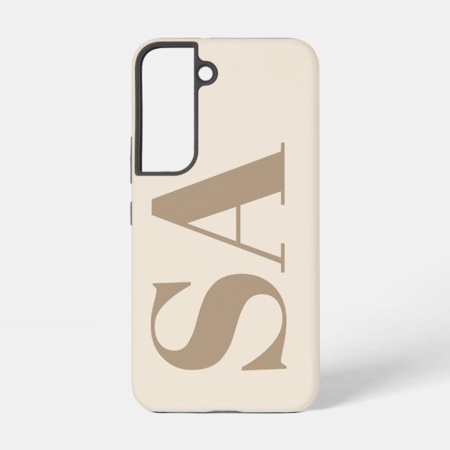 trendy Antique White with Monogram Case-Mate Samsung Galaxy Case (Back)