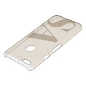 trendy Antique White with Monogram Case-Mate Uncommon Google Pixel Case (Top)