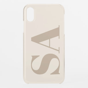 trendy Antique White with Monogram Case-Mate iPhone XR Case