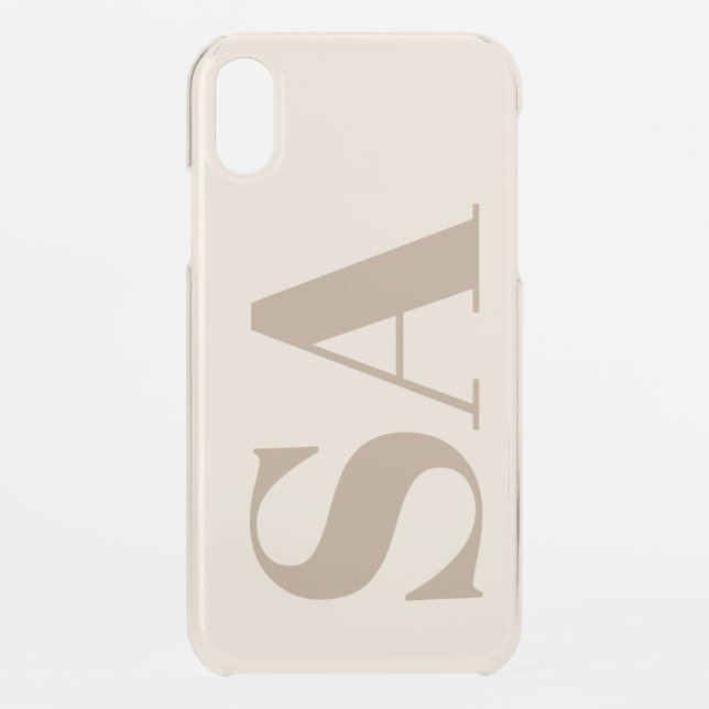 trendy Antique White with Monogram Case-Mate Uncommon iPhone Case (Back)