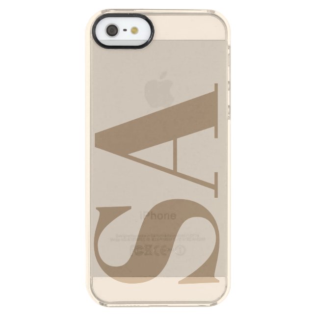 trendy Antique White with Monogram Case-Mate Uncommon iPhone Case (Back)
