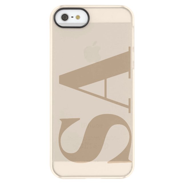 trendy Antique White with Monogram Case-Mate Uncommon iPhone Case (Back)