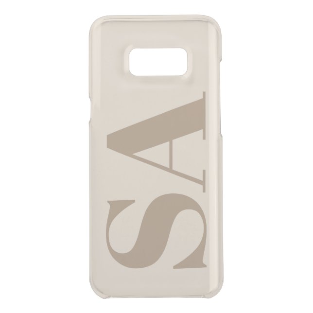 trendy Antique White with Monogram Case-Mate Uncommon Samsung Galaxy Case (Back)