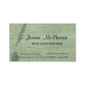 Trendy Antique Writing Ink Pen Editor Journalist Business Card