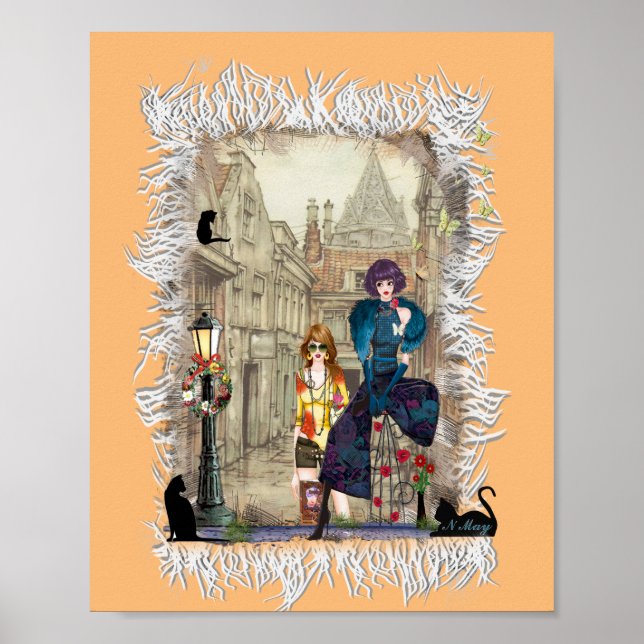 Trendy Anton Pieck art street wear T-Shirt Poster (Front)
