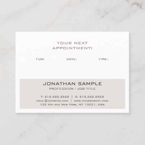 Trendy Appointment Reminder Creative Modern Plain