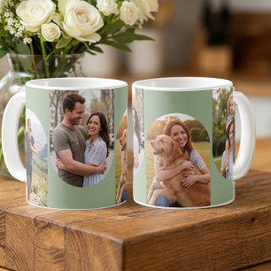 Trendy Arch Photo 4 Picture Sage Green Coffee Mug