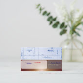 Trendy Architect business cards (Standing Front)