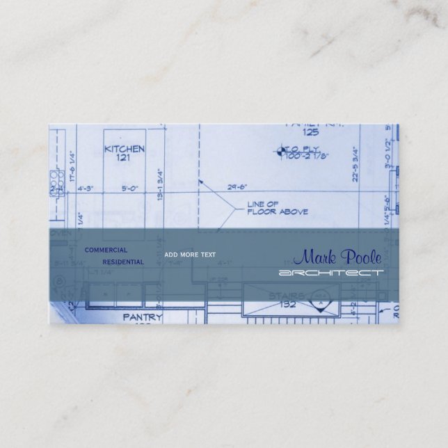 Trendy Architect business cards (Front)