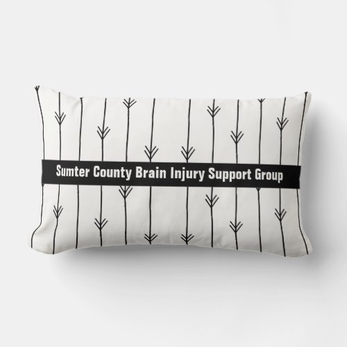 Trendy Arrows Custom Brain Injury Survivor Lumbar Pillow