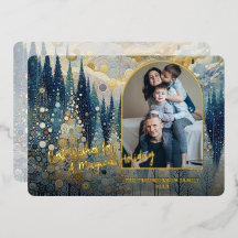 Trendy Artistic Classic Winter Wonderland Art Gold