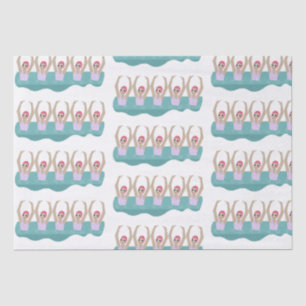 Trendy Artistic Swimmers   Artistic Swimming Gift  Tissue Paper