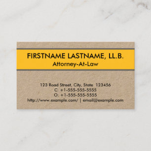 Trendy Attorney-At-Law Business Card