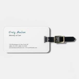 Trendy Attorney at Law Unique Special Luggage Tag