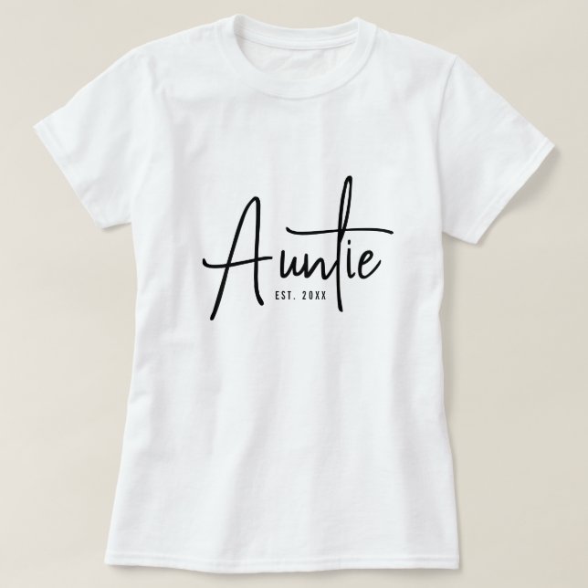 Trendy auntie t shirt gift for your favorite aunt (Design Front)