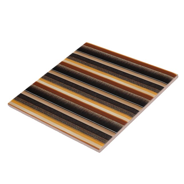 Trendy Autumn Brown Luxury Collection Ceramic Tile (Side)