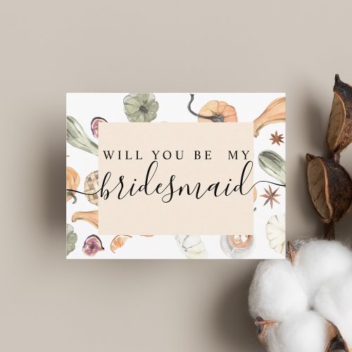 Trendy Autumn Colorful Pumpkin  Invitation Postcard