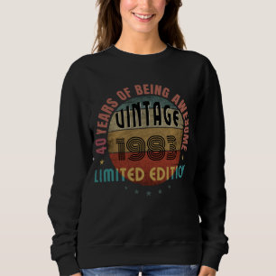 TRENDY AWESOME YEAR OF BIRTH BIRTHDAY GIFT SWEATSHIRT