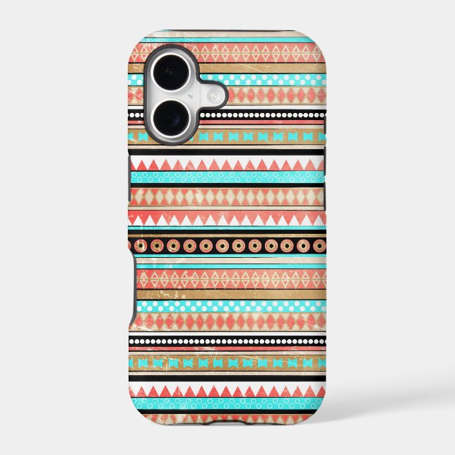Trendy aztec iphone case (Back)