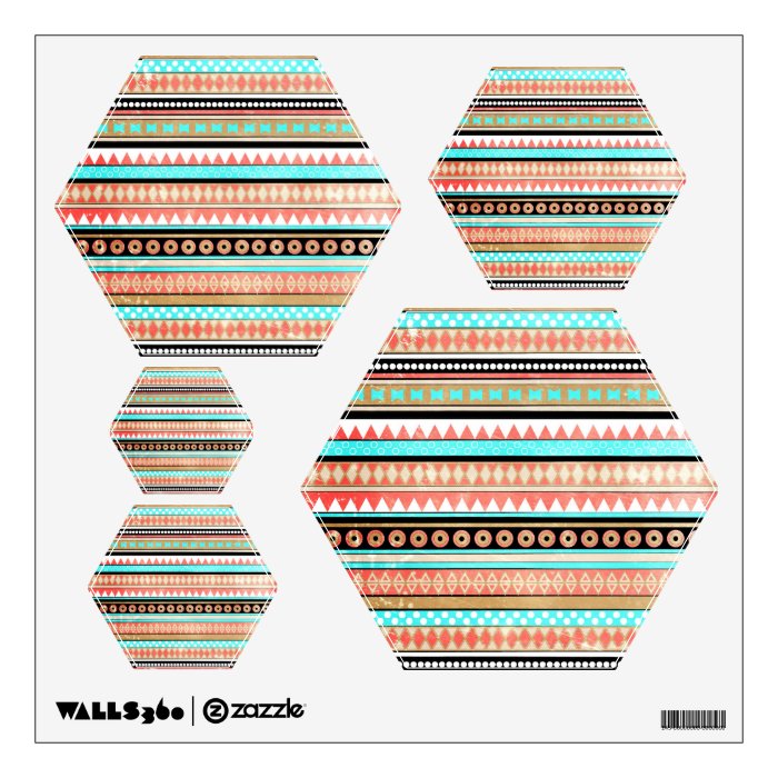 Trendy aztec wall skin