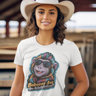 Trendy Baboon: Shades and Swag T-Shirt