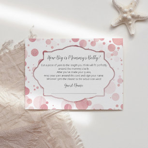 Trendy Baby Shower Game How Big is Mommy's Belly Enclosure Card