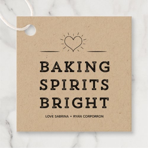 Trendy Baking Spirits Bright Cookie Exchange Tag