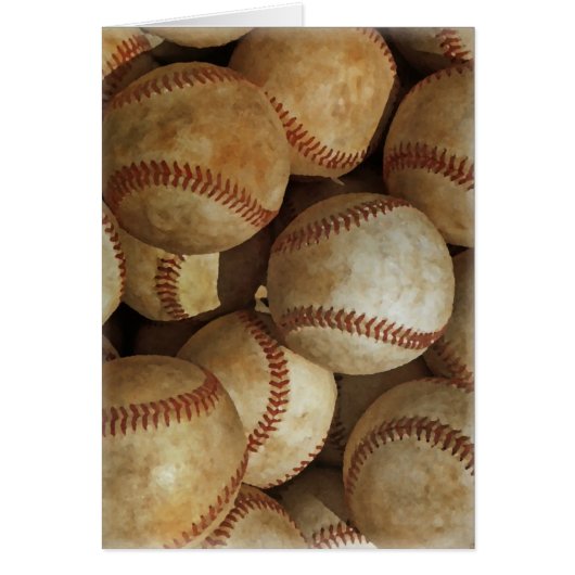 Trendy Baseball Artwork Cards (Front)