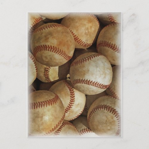 Trendy Baseball Artwork Postcard