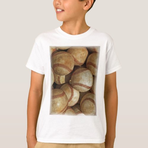 Trendy Baseball Artwork T_Shirt