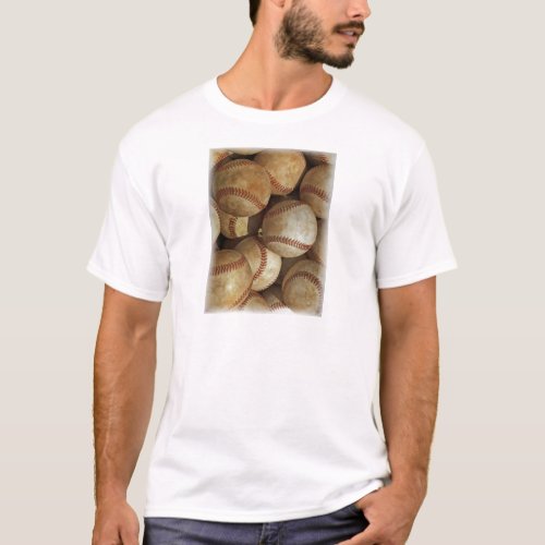 Trendy Baseball Artwork T_Shirt