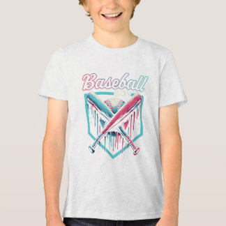 Trendy Baseball Boy Drip Shield T-Shirt Tri-Blend Shirt