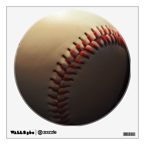 Trendy Baseball Close_up Wall Decal