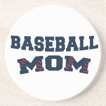 Trendy baseball mom coaster