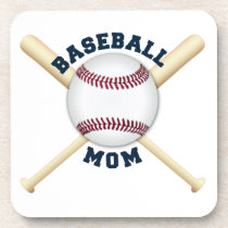 Trendy baseball mom drink coaster