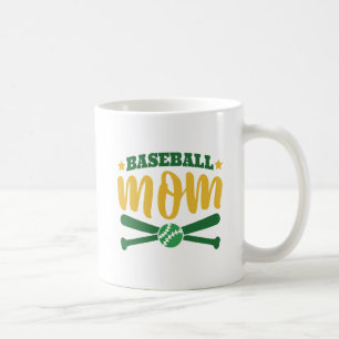 Trendy BASEBALL MOM Graphics Personalized Gift Coffee Mug