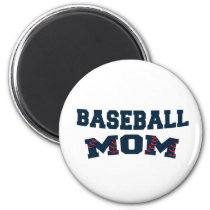 Trendy baseball mom magnet