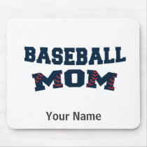 Trendy baseball mom mouse pad
