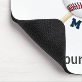 Trendy baseball mom mouse pad (Corner)