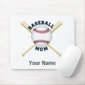 Trendy baseball mom mouse pad (With Mouse)