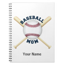 Trendy baseball mom notebook