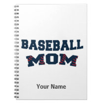 Trendy baseball mom notebook
