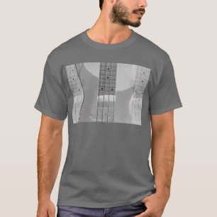 Trendy Bass Guitar Elegant Dark Grey Template T-Shirt