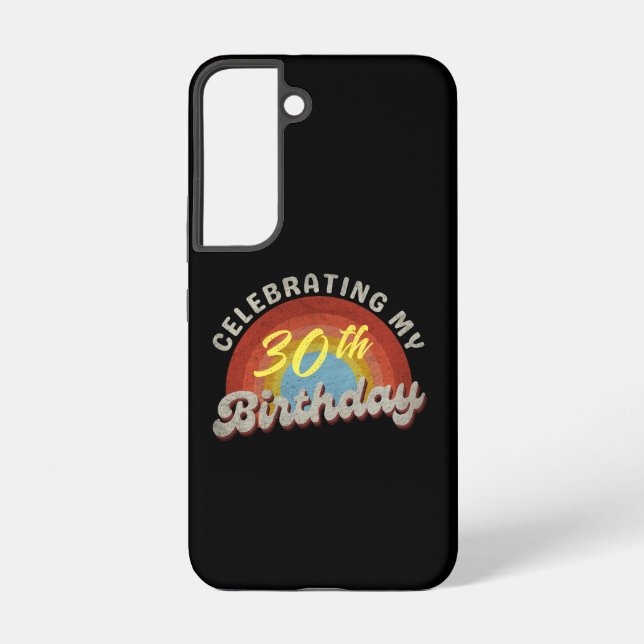 TRENDY BDAY CELEBRANT CELEBRATING MY BIRTHDAY  SAMSUNG GALAXY CASE (Back)