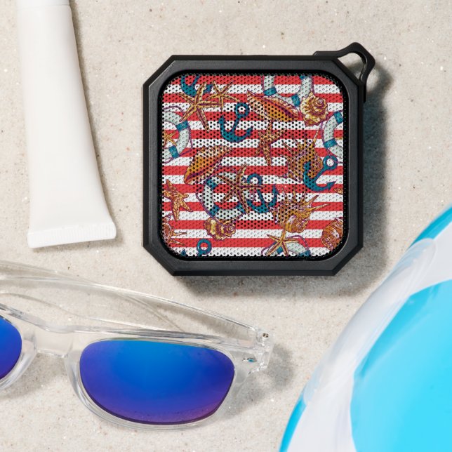 Trendy Beach Pattern Bluetooth Speaker (Insitu(Beach))
