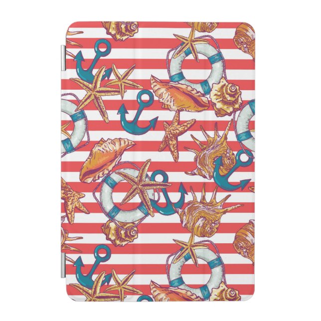 Trendy Beach Pattern iPad Mini Cover (Front)