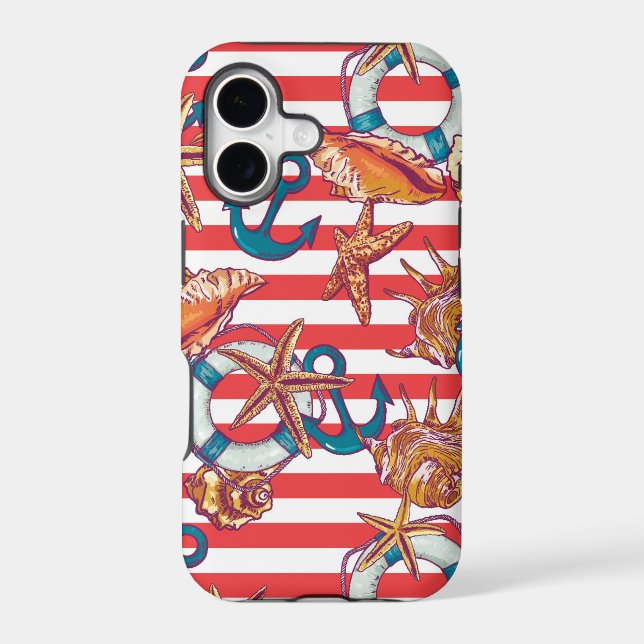 Trendy Beach Pattern Iphone Case (Back)