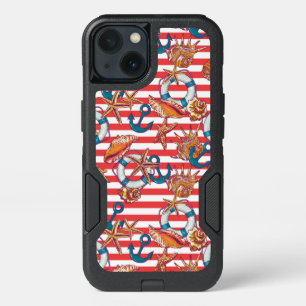 Trendy Beach Pattern iPhone 13 Case