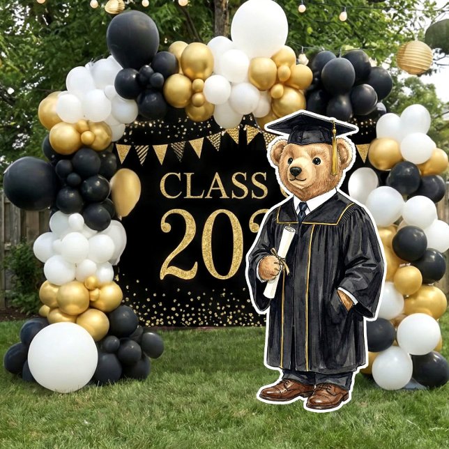 Trendy Bear Printable Graduation Party Decor (Creator Uploaded)