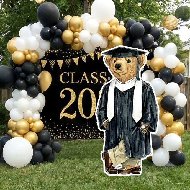 Trendy Bear Printable Graduation Party Decor (Creator Uploaded)